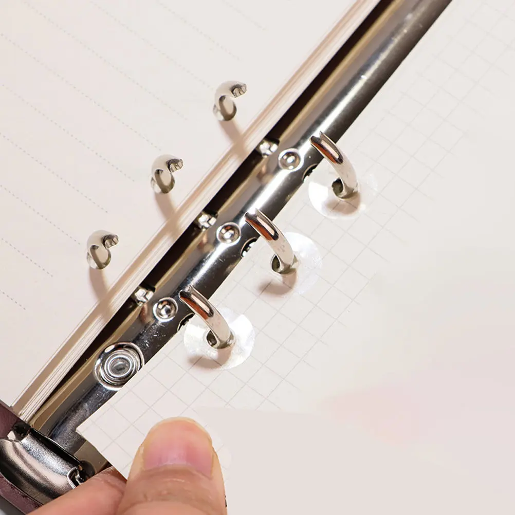 

12 листов самоклеящихся укрепляющих наклеек для перфорации, для переплета блокнотов, рукоделия и планировщиков