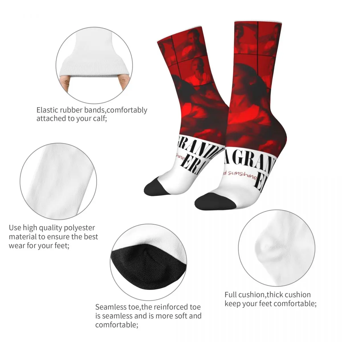 Ariana Grandes Eternal Sunshine Socks Men Women Casual Socks Harajuku Spring Summer Autumn Winter Socks Gift