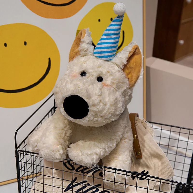 

Ultra Soft Plush Toy Cute Holiday Gift Doll Realistic Dog Decorative Figurine