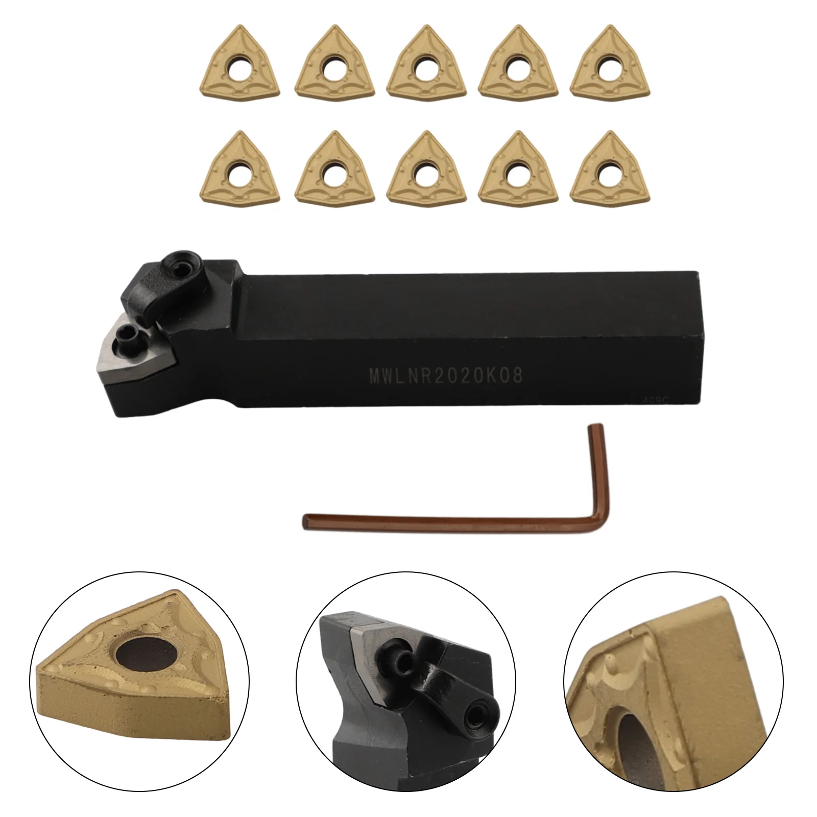 125mm 5 Inch Length Carbide Inserts Set Carbide Inserts Good Wear Resistance High Strength Blade High Toughness Blade