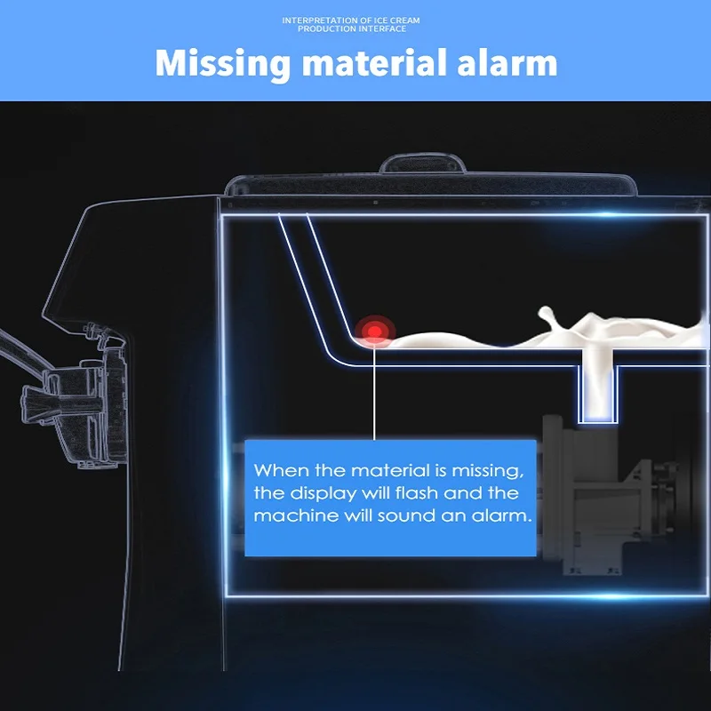 

Commercial Soft Ice Cream Machine Fully Automatic Ice Cream Machine For Production Freeze Ice Cream Makers