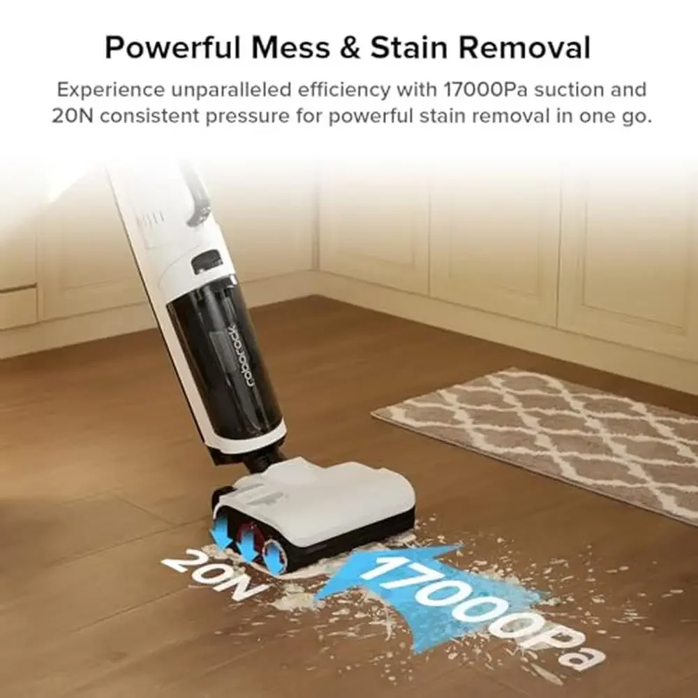 Dyad Pro Combo Cordless Vacuum Cleaner 5-in-1 Multi-Surface Wet Dry 17000Pa Suction Smart Sensor Self Cleaning Edge-to-Edge