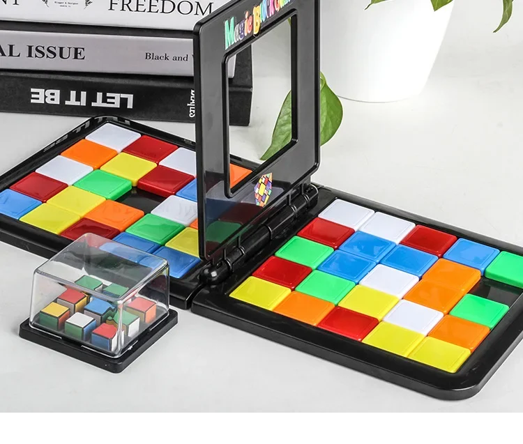 Crianças cor batalha jogo de corrida pai-filho quadrado desktop quebra-cabeças aprendizagem brinquedos educativos anti estresse meninos meninas presentes