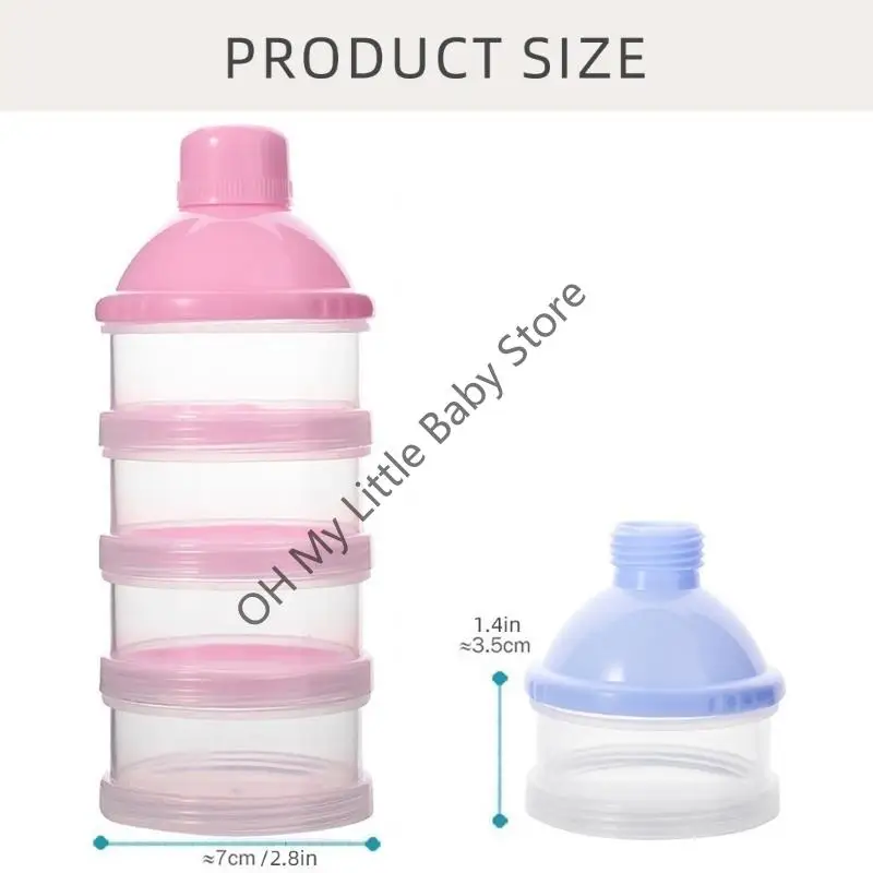 M76C موزع مسحوق حليب الأطفال جاهز للسفر 4/5 مقصورات منفصلة حاوية مسحوق الحليب مانعة للتسرب للأغذية والصيغة #6