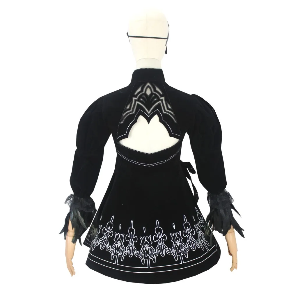 Nier Automata Costume Cosplay Yorha 2B vestito sexy giochi vestito donne giochi di ruolo costumi ragazze Halloween Party Fancy Dress