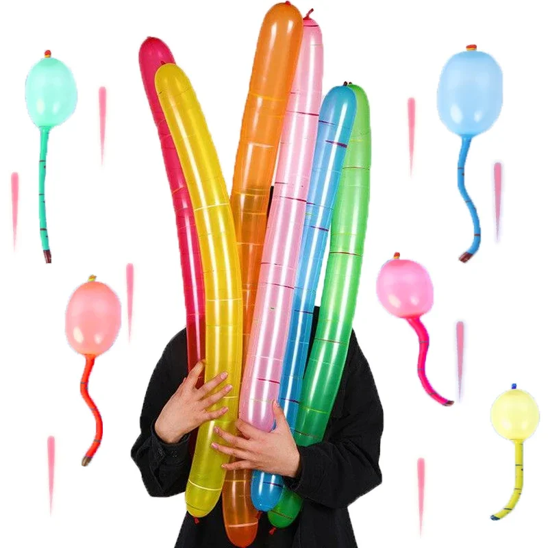 20-10 Stück Rakete lange Luftballons Kinder Kinder Gummi fliegende Luft bälle Spielzeug lustige Outdoor-Latex klassische Ballon Geburtstags feier Geschenk