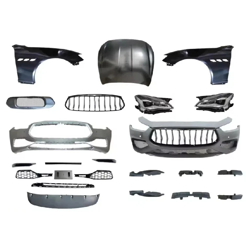 Multifunctional Trofeo Styling Car Upgrade Body Kit, Front Rear Bumper and Rear Diffuser, Auto Exterior Tuning Accessories