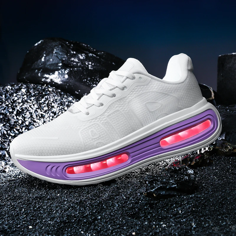 

Мужские кроссовки с воздушной подушкой, амортизирующие, для бега, спортивные, нескользящие, износостойкие, дышащие, повседневные кроссовки