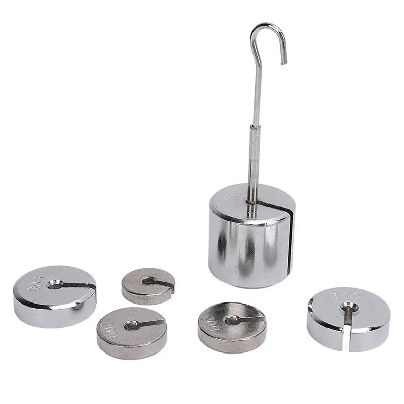 4X Laboratory Slotted Mass Kit, Slotted Weights, Easy To Use Portable Chrome Steel High For Classroom