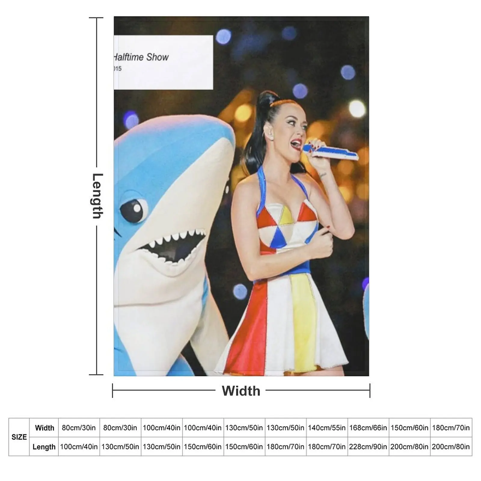 Katy Perry Superbowl Halftime Show Throw Blanket Sofa Decorative Throw Winter beds Hairy Baby Blankets