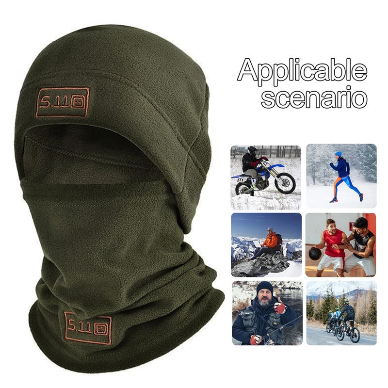 Winter Thermal Face Cover Hats Outdoor Cycling Skiing Cap Windproof Fleece Balaclava Scarf Unisex Skating Snood Hood Hat 2025