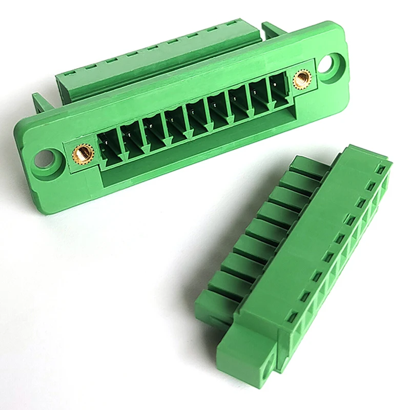 5/10Set 15EDGWC Pitch 3.81mm 2P/3P/4P/5P/6P/8P/9P Pluggable Terminal Block Connector JM15EDGKM 3.81mm Pitch