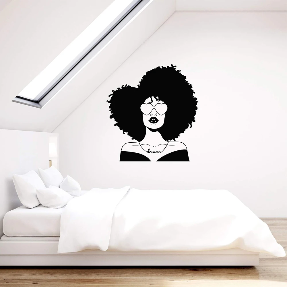 1PC Excellent Elegant woman Wall Stickers Modern Wall Sticker For Home Decor Wall Art Decal