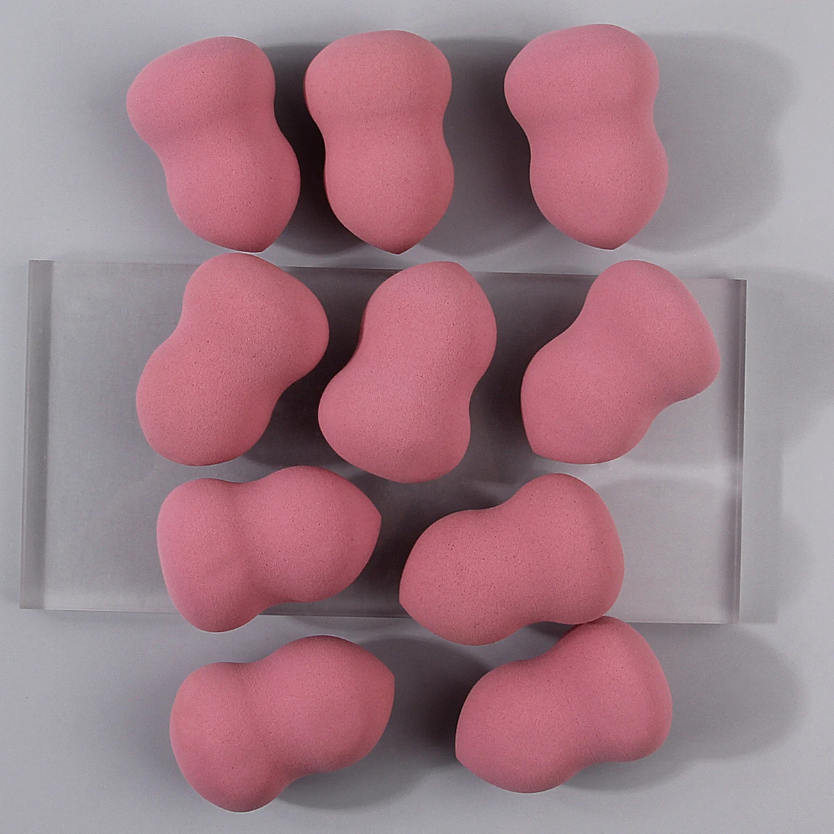 10 SZTUK miękka gąbka do makijażu, gąbka do podkładu, gąbka do pudru w kształcie tykwy, do stosowania na sucho i na mokro, jajko do aplikacji makijażu