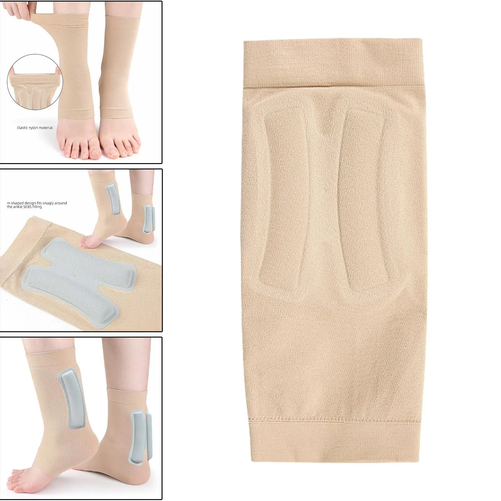 

Foot Ankle Brace Sock Home Gym Fitness Comfortable Arch Support Wrap Protection for Walking Training Cycling Playing Riding