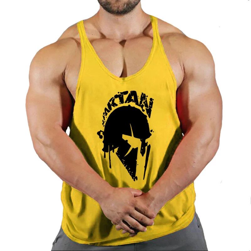 2023 New Bodybuilding Brand Jogger Gym Singlet Training Bodybuilding Tank Top Vest Shirt Sleeveless Fitness Cotton Shirt For Men