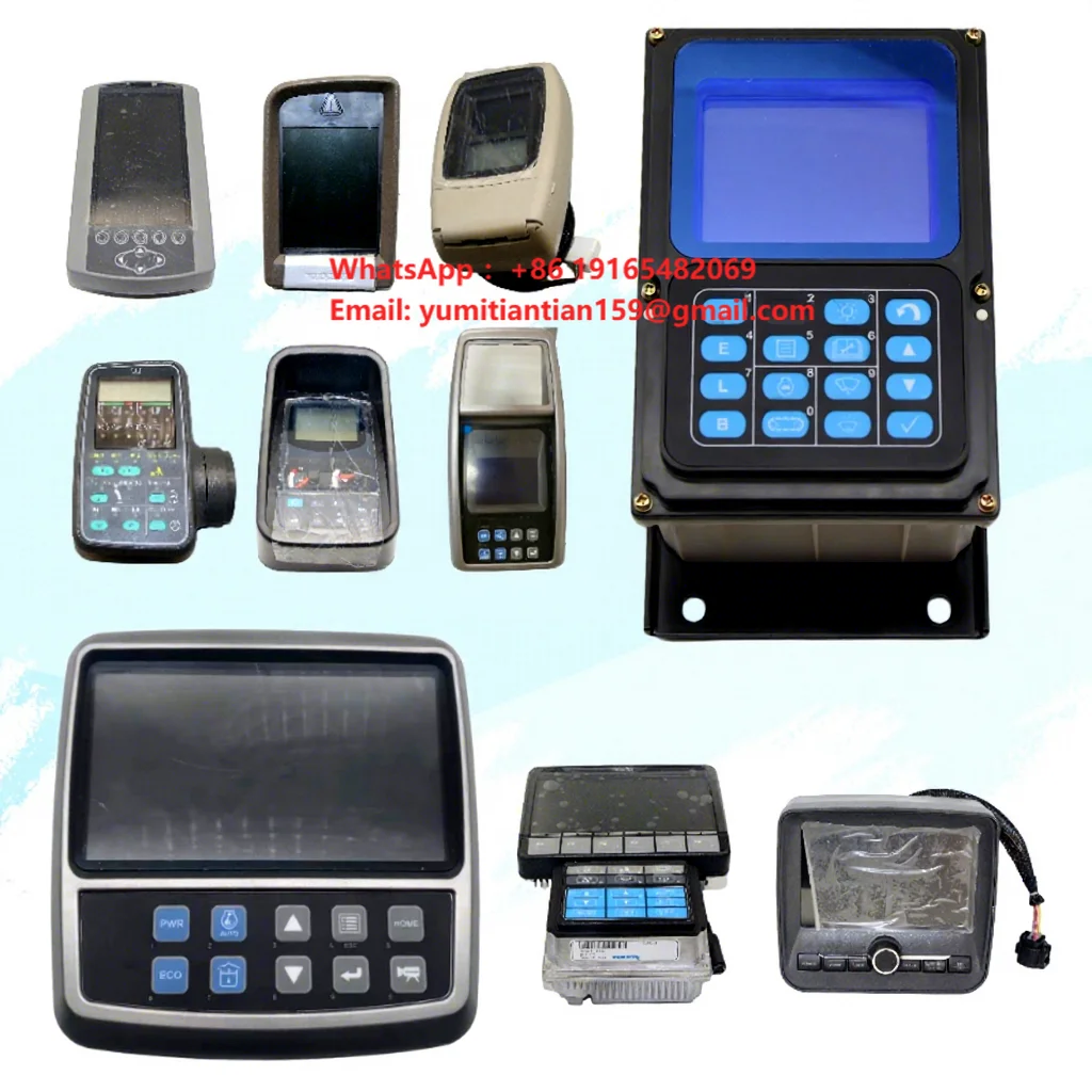 China Excavator Monitor Control Instrument Panel Engine Lcd Display for Liugong Zoomlion Xcmg John Deere Kubota Yanmar Kobelco