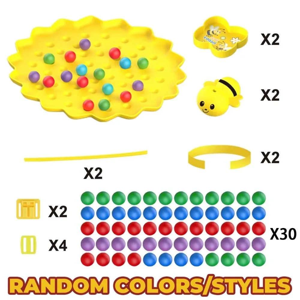Parent-Unisex Interactive Little Bumblebee Board Game Concentration Training Multifunctional Multiplayer Game Tabletop Game