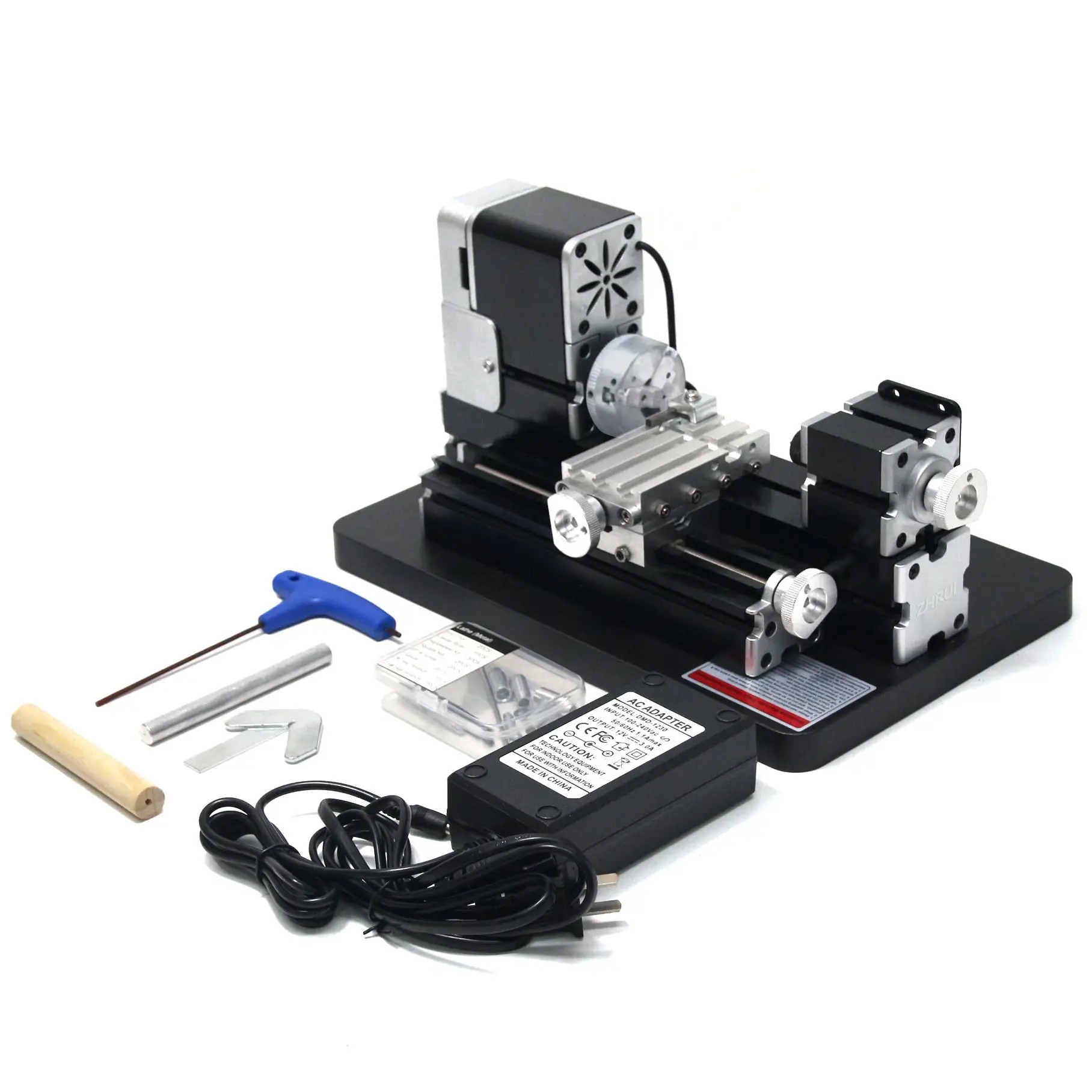 

ZHRUI полностью металлический мини-фреза, 36 Вт, 20000 ОБ/мин, Дидактический мини-токарный станок для металла, инструмент для любителей деревообработки