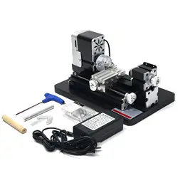 ZHRUI All-metal Mini Miniature Lathe 36W 20000rpm Didactical Mini metal Lathe Machine Tool for Hobbyist Woodworking Craft