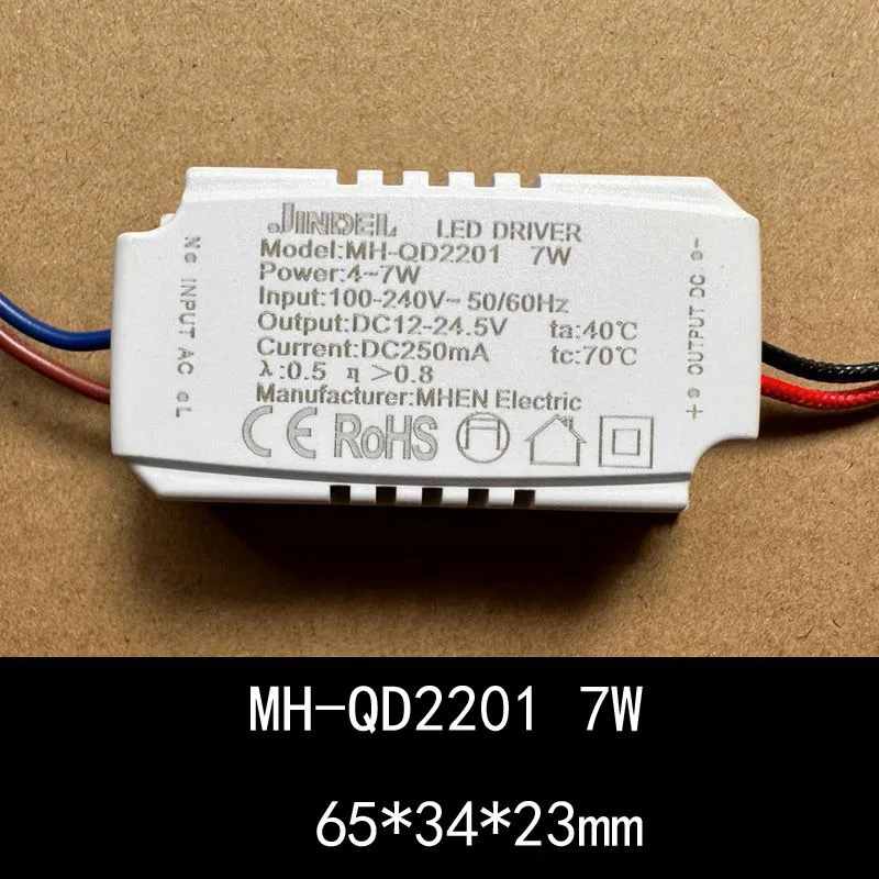 MHEN JINDEL Controlador LED 2-5W 4-7W 8-12W 13-18W 19-24W 25-36W 25-42W 30-54W 45-60W controlador de corriente constante LED, 55-80W, 100W, 81-120W