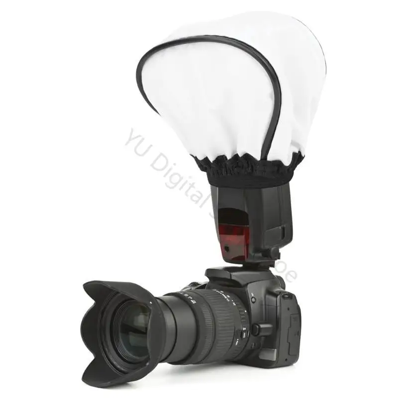 96BA 2-teilige faltbare Mini-Bounce-Diffusor-Portrait-Softbox für Blitz-Speedlites – Detail 4