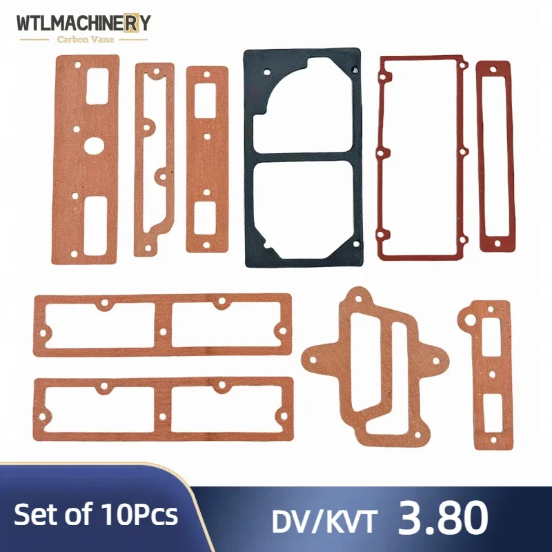 

1 комплект/10 шт. прокладка DVT3.80 для вакуумного насоса, воздушного насоса, резиновая прокладка и бумажная прокладка, резиновая и бумажная шайба компрессора KV3.80