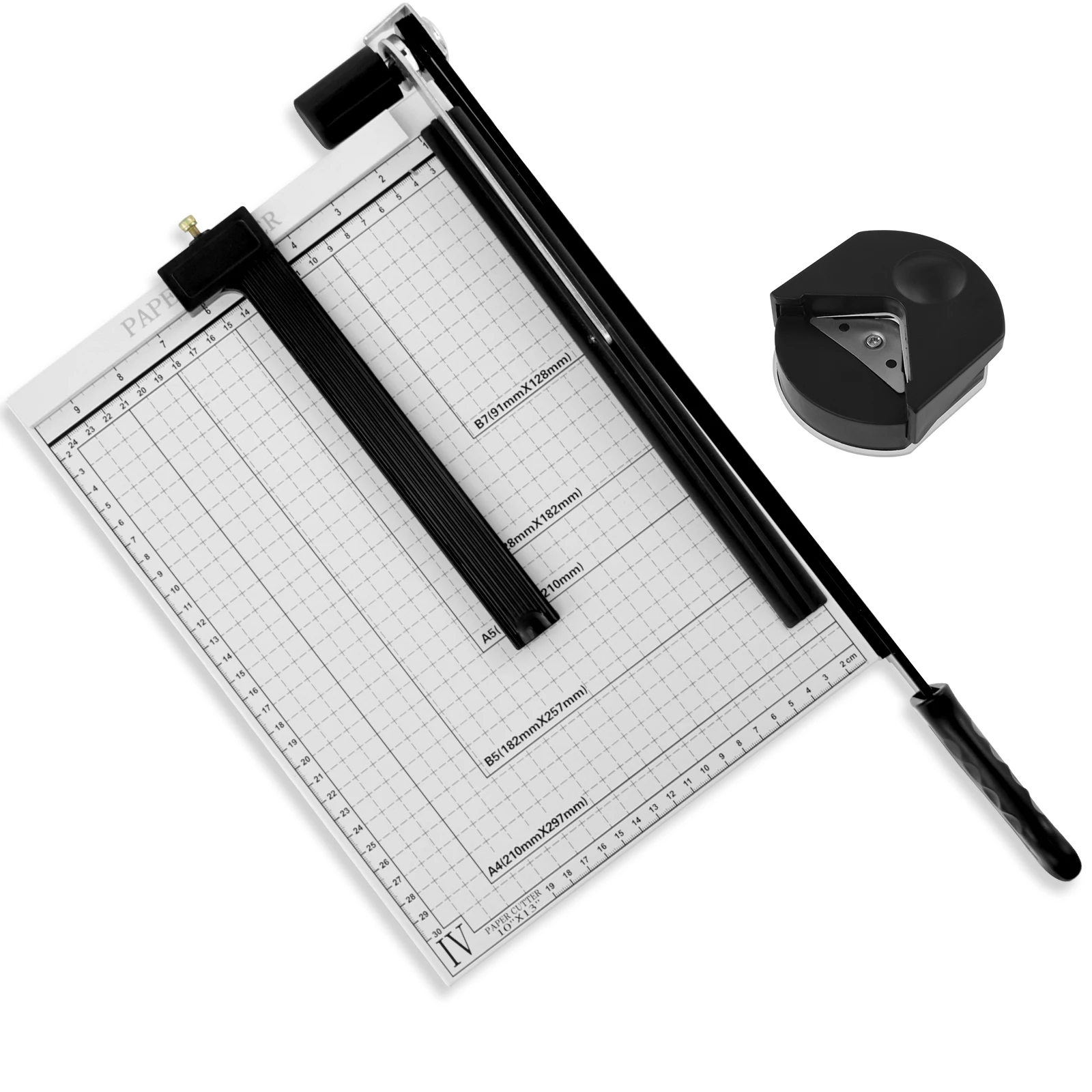 

A4 Paper Cutter Machine Guillotine Office Paper Cutting Mats Tools 20 Sheets Capacity Heavy Duty Paper Cutter for Coupon Office