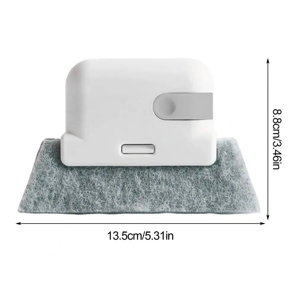 Ensemble de nettoyeur de rails de fenêtre en éponge, brosse de fenêtre avec poils solides pour l'élimination de la saleté tenace, Kit de brosses détachables 4 pièces 2 1