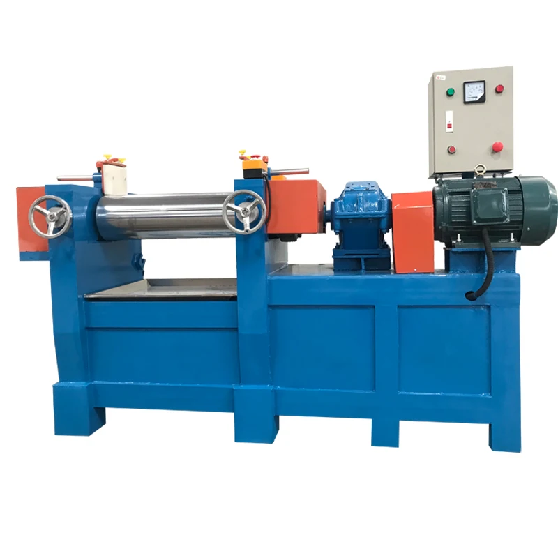 Rubber open rubber mixing machine, tool for melting plastic film sheets and rolls