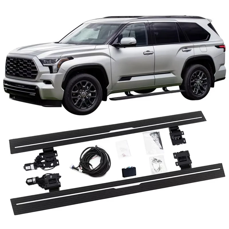 

Electric Running Boards Retractable Aluminum Alloy For Sequoia 2023+ SUV Side Steps with Carry Bag