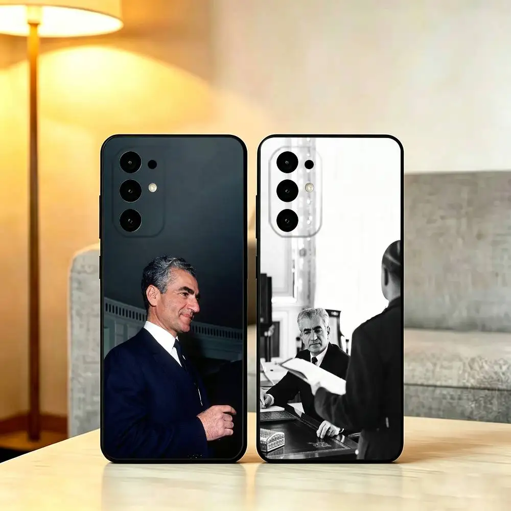 Mohammad R-Reza P-Pahlavi Phone Case For Samsung S25,S24,S21,S22,S23,S30,Ultra,S20,Plus,Fe,Lite,Note,10,Soft Black Cover