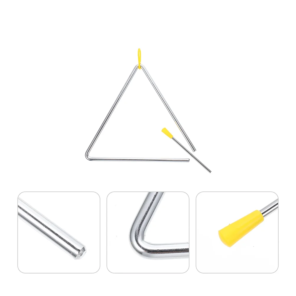 

Percussion Triangle Bell Music Toy Kid Instrument Dinner Kids Musical Practice Metal Hand Fun
