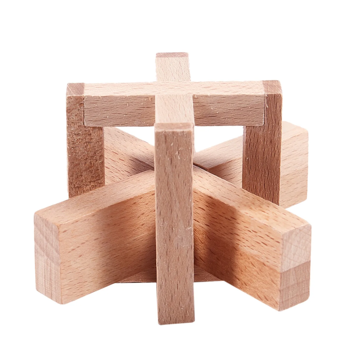 Siege in legno blocca il Perplexing X in una scatola Puzzle logico Puzzle di bava Rompicapo Giocattolo intellettuale