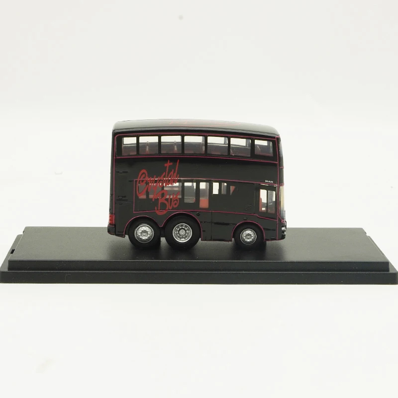 Hong Kong Bus Model MAN A95 Q Version Pull Back Bus QBI Model Hong Kong Double-decker Bus