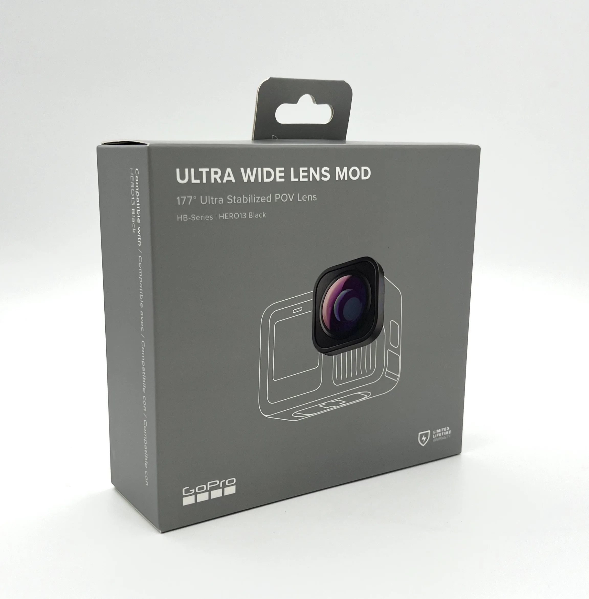 Original GoPro Ultra Wide Lens Mod, HB-Series | 177° Ultra Stabilized POV Lens Compatible with Hero 13 Black