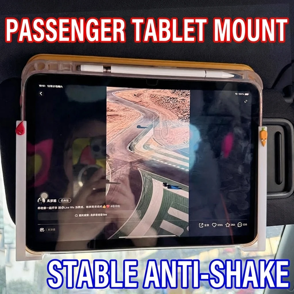 1Pair Car Tablet Holder Sun Visor Mount for 7 to 12 Inch Devices  Anti Slip Durable Design Long Trips Adults Kids image 4