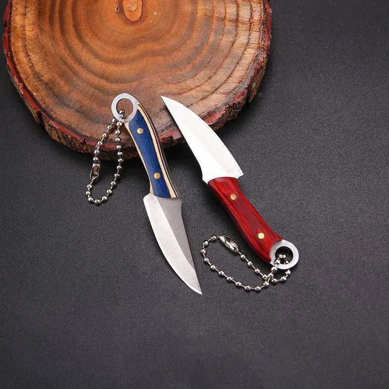Colorful Mini Knife with Scabbard, V-Shaped Blade, Suitable for Opening EDC, Parcels and Letters
