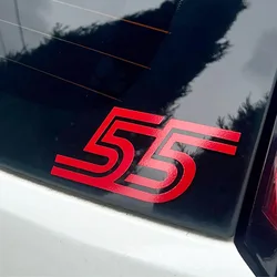 Racing Driver Carlos Number 55 Car Vinyl Decal Sticker Logo Design Car Bumper Windows Truck Decor Decals