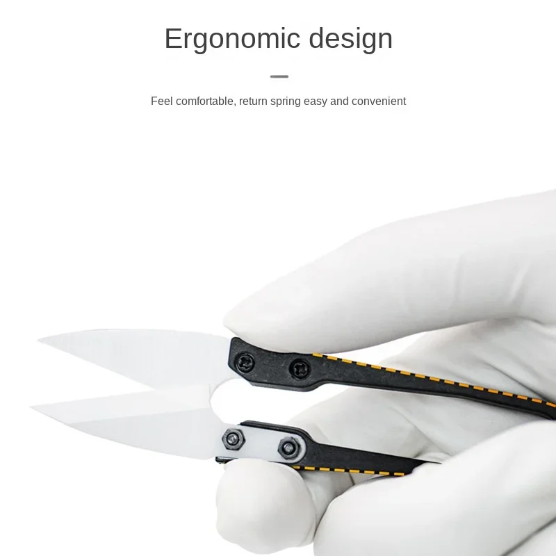 

TE-P2 Insulated Ceramic Scissors Non-conductive High Precision High Hardness Phone Repair Hand Tools Ceramic Scissors