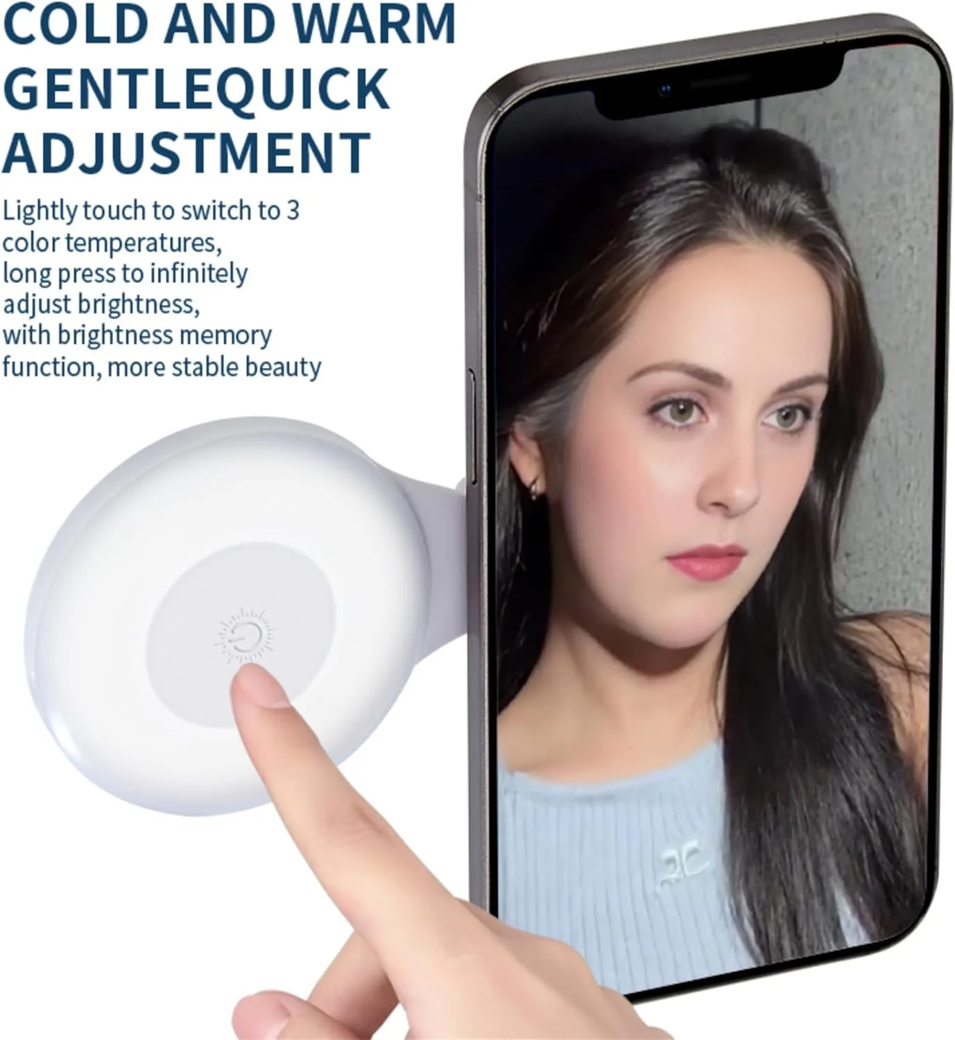 Магнитный заполняющий свет для телефона — мягкий свет для фотосъемки с камерой для живой атмосферы и видеосъемки