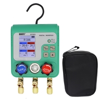 DUOYI Air Conditioner Refrigerant Leak Manifold Vacuum Pressure Temperature Tester As Shown Plastic Digital Manifold Gauge Meter