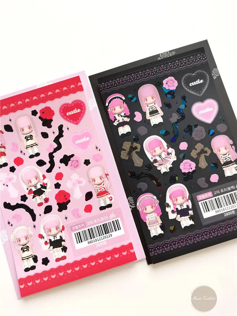 SKYSONIC BOBO Coral Full Set Serie Dekorative Aufkleber Sweet Girl Sub Koreanische DIY Aufkleber Journal Junk Agenda Schreibwaren Suppl – Detail 22