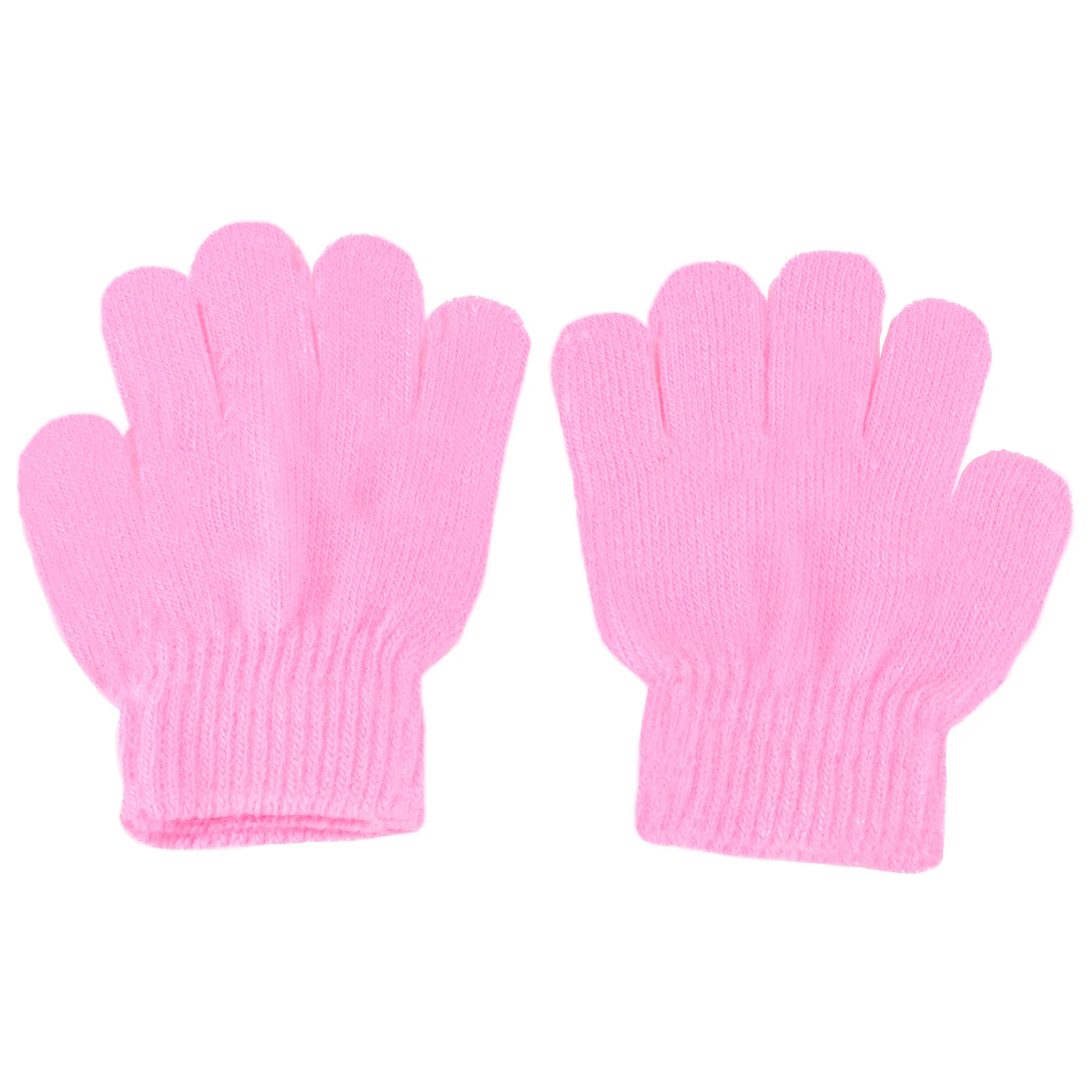 

2pcs Drying Gloves Kids Fast Absorption Soft Bright Color Hair Drying Gloves Five Finger Easy Use Home Travel
