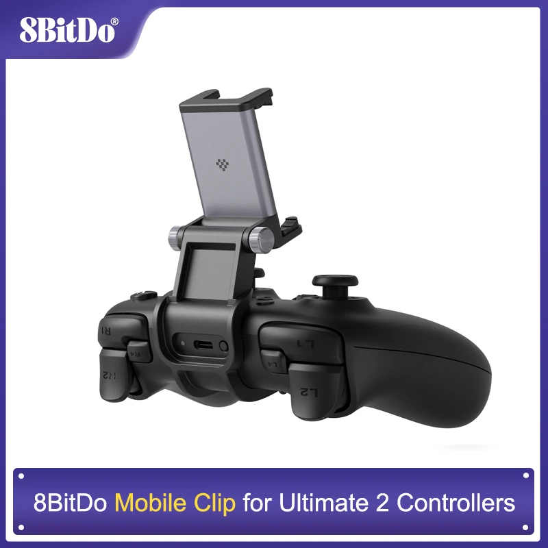 8BitDo Mobile Clip for Ultimate 2 Controllers Holder Stand with Charger Dock Wireless Gamepad Accessories