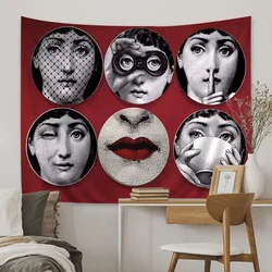 European Style Classical Woman Face Tapestry Art Printing Art Science Fiction Room Home Decor Wall Art Decor