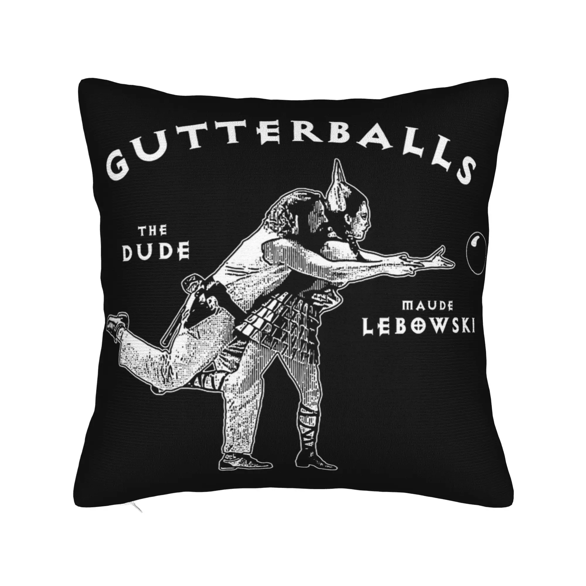 Gutterballs The Dude Maude The Big Lebowski Pillowcase Soft Cushion Cover Throw Pillow Case Cover Home Zipper 40*40cm