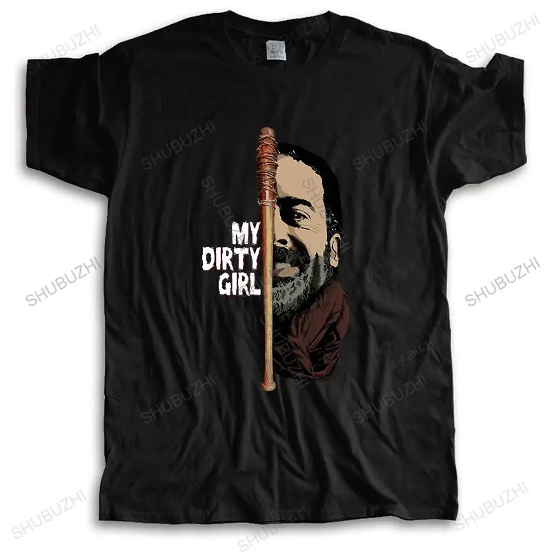 SPEG Die Walking Dead Negan Lucille T-shirt Männer TV t Rundhals Männer Kurzarm T-shirts Charakter Kleidung Tops Schwarz