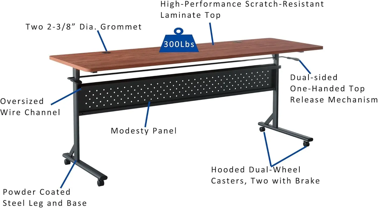 Shift 2.0 Flip & Nesting Mobile Table