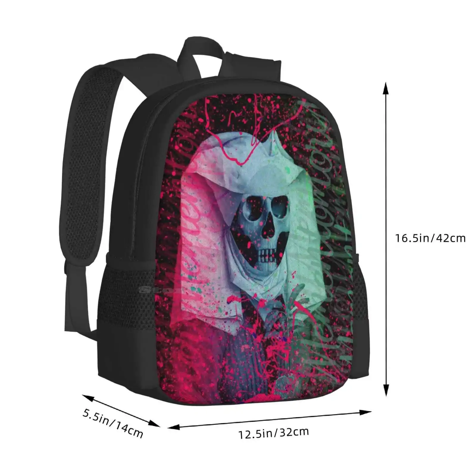 Memento Mori School Bags Travel Laptop Backpack